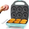 Baker's Friend Macchina per ciambelle per la casa, macchina per fare mini dounts da 6 x 7.5 cm per, macchina per fare ciambelle, teglia per mini ciambelle, piastra per ciambelle, Aqua