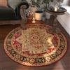 Tospass Tappeto vintage boho rotondo, lavabile, per soggiorno, stile orientale, divano, a pelo corto, motivo colorato, antiscivolo, per camera da letto, 100 cm