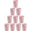 Engelland - 10 bicchieri di plastica, rosa, pastello, 400 ml, resistente alla rottura, impilabili, riutilizzabili, in plastica, riutilizzabili, per feste, bicchieri da bere