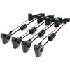 Hirisi Tackle Scambisti per pesca alla carpa, 4 pezzi, custodia protettiva, luci a LED, acciaio inox, indicatore di abboccato scambisti, accessori da pesca.