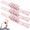 CYUXING 3 fasce di resistenza per il fitness, fascia di resistenza numerata con numeri, strumento di allenamento elastico a 8 sezioni per stretching e yoga Pilates adatto a professionisti e principianti