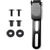 HAOBIN K Guaina Clip Vita K fodero in vita Knife Clip da Cintura Fodero Tattico clip a lama fissa con viti Rondelle compatibile con Kydex Ulticlip,85 x 15 mm,Nero