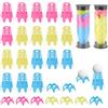 mizikuu 27 Pezzi Tees Golf Plastica, Tees Simulatore Golf Magliette Allenamento per Tappetino Golf 18 Grandi e 9 Piccoli Golf Mat Tees Portatile Riutilizzabili per Turf e Driving Range Indoor Outdoor
