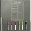KAHZOR Lavagna Magnetica Frigo 30×20Cm Per Frigorifero Con 6 Pennarelli, Lavagna Magnetica Da Frigo Budget Planner, Lavagnetta Magnetica Frigorifero Trasparente In Acrilico, Menu E Lista Della Spesa