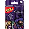 Mattel Games - UNO Mercoledì, versione da collezione dell'iconico gioco di carte ispirata alla serie Netflix Mercoledì, con carte e regole speciali, giocattolo per bambini, 7+ anni, JHB18