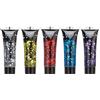 Moon Glitter Gel glitter a pezzetti classico by Moon Glitter - 12ml - Pittura Viso Glitter - Set di 5 colori