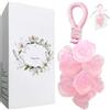 Hlimind Sapone artigianale a forma di uva, sapone cristallo rosa con cordoncino, sapone idratante per viso e corpo, sapone da bagno alla rosa