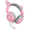 Razer Cuffia Razer Kraken Kitty V3 X Quartz a padiglione per gaming 3.5mm con microfono Rosa/Grigio [RZ04-05350100-R3M1]