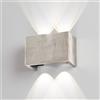 Fischer & Honsel Cog lampada a parete, LED, 4 luci, 30584, Cog [Lampade per Interni > Lampade a Parete]