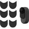 Hangcheng Confezione da 6 manicotti antivento con microfono per Insta360 GO 3/3S, per Insta360 GO 3/GO 3S, accessori per ridurre il rumore del vento