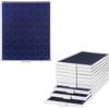 Prophila Collection Prophila Box per Monete, Grigio, 48 Scomparti per 6 Serie Complete dell'euro 1 Cent-2 Euro, Inserire Blu