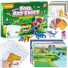 URMYWO Arti e mestieri in lamina per bambini 4-6, nessun disordine divertente Foil Art Craft Supplies Kit, fai da te feltro Natale e dinosauro attività creativa, calza Stuffers, 4 5 6 7 8 9 10 anni ragazzi