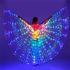 Generic Ali di Isis a LED, per danza del ventre, ali di farfalla a LED con bastoncini telescopici, per carnevale, palcoscenico, Halloween, festa di (adulti, colorate)