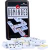 GOTHINK Domino Doppio 6 con Scatola di Metallo - 28 Pietre con Punti Colorati Set di Domino, Giochi da Tavolo Classici per Bambini e Adulti, Famiglie e Amici