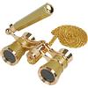 BOSTRON Occhiali da Teatro Mini Binocolo 3X25 per Opera - Oro
