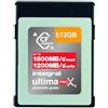 Integral Scheda di memoria CFexpress da 512 GB tipo B 2.0, 8K RAW e 4K 120 FPS 1800 MB/s in lettura, velocità di scrittura 1200 MB/s, scrittura sostenuta da 900 MB/s progettata per il direttore della