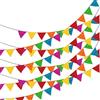 Loopjoygame, festone da 80 m con 250 bandierine multicolore in nylon
