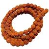 Rudraksha Mala (marrone, 8 mm) da indossare e Japa Mala (5 perline Mukhi 108)