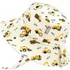 Jan & Jul Cappello da Sole per Bambino, Traspirante e 100% Cotone (Taglia: 6-12 Anni, Piccoli Scavatori)