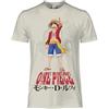 One Piece T Shirt Monkey D. Luffy. Maglietta Ufficiale Unisex. Maglia Regular in Cotone. Adulto Ragazzo M