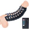 YOANSEXY Anello Elettrostimolatore per Pene e Testicoli Elastico Regolabile, Set Anello Elettrico per Pene Regolabile, Giocattolo Sessuale Masturbazione di Tortura SM Giocattoli Sessuali Bondage, Uomo