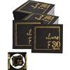 LOLANIUT 50 Pezzi Tovaglioli di Carta per 30° Compleanno, 3 Veli Nero e Oro, Tovaglioli per Feste Happy 30th Birthday, Serviettes Decorazione da Tavolo per 30 Anni, Biodegradabile di Usa e Getta