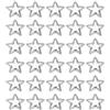 PATIKIL 50pz Stelle Applicazioni da Cucire, Toppe Decorative Adesive per Tessuti Patch a Stelle Luccicanti Tessuto Pu Imbottito per Fai da Te Decorazione Matrimonio Casa, Argento