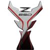 Paraserbatoio.it ADESIVO RESINATO EFFETTO 3D, PER MOTO COMPATIBILE CON KAWASAKI Z650 (Metallic Phantom Silver - Metallic Carbon Gray, Paraserbatoio)