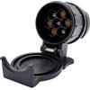 Aivane Adattatore 13 a 7 Poli per Gancio di Traino, 12V Impermeabile Femmina a Maschio 13 a 7 pin Connettore Adattatore per Portabici Auto Caravan Rimorchio RV Camion - Nero