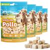 BPS BUENA PET SHOP BPS Snack Naturali per Cani e Gatti 100% Carne Pura, Liofilizzato, Alto in Proteine, Basso in Grassi, Senza Additivi Bocconcini Salutari per Animali Domestici (4 Pz, Pollo) BPS-5229 * 4