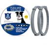 FFTANXS Collare Antiparassitario per Cani,Collare Antipulci Cane 8 Mesi di Protezione Impermeabile Universale,Pidocchi e Protegge,per Tutti i Tipi di Cani,Oli Essenziali Naturali 62cm Taglia Unica (2 pack)