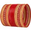 Touchstone 2 dozzine di braccialetti in lega di metallo rosso caldo con texture di gioielli firmati speciali braccialetti speciali per donna 2.75 Set di 2 Grande Rosso