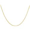 CARISSIMA Unisex 18 ct Oro Giallo 0,6 mm Collana Prince of Wales di Lunghezza 46 cm/18 pollici