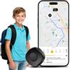 LNCOON Tracker GPS personale per bambini, anziani e cani, zaino mini localizzatore GPS portatile per auto con cinghia e clip per lo zaino, pulsante SOS richiesto abbonamento