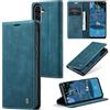 Sojlecyu Cover per Samsung Galaxy A56 5G Custodia, a Libro Portafoglio in Premium Pelle PU Porta Carte Flip Case Supporto Protezione Case Cover per Samsung Galaxy A56 5G, Blu verde