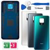 Eonpam Scocca Vetro Posteriore Sostituzione per Xiaomi Redmi Note 9S Originale Back Cover Coperchio Copribatteria+Kit di Riparazione(Blu)