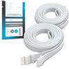 Litcessory Cavo di Prolunga per Philips Hue Lightstrip Plus (1m, 2 Pezzi, Bianco - MICRO 6-PIN V4 / Solo Lightstrip)