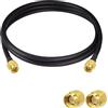 Vecys Cavo di Prolunga per Antenna SMA Cavo SMA Maschio a Maschio Pigtail Cavo Antenna WLAN RG58 6.5ft/2M per Rete Wireless WiFi 2G 3G 4G Antenna Router GSM Bluetooth WLAN LAN