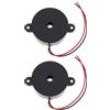 Briny River 2pcs DC 12V Attivo Cicalino Elettronico Allarme Sonoro Intermittente HYD-4216 2700+/-500Hz 10MA Per Elettronica Fai da Te