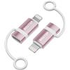 BOUTOP C32 Adattatore Lightning USB C [MFI certificato] per 36W Ricarica Rapida Compatibile con iPhone, iPad - [2 pacchetto, Rosa]