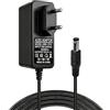 Synclum Alimentatore 12V 1A AC/DC 12W 100-240V con Jack 5,5x2,5mm, Adattatore Universale per TV Box, Strisce LED, Router, Telecamere, Mini PC, DVR e Veicoli Elettrici per Bambini, Sicuro e Affidabile
