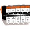 Supply Guy 5 cartucce compatibile con Canon PGI-5 PGI-5bk Nero per IP3300 IP3500 IP4200 IP4200 Series IP4200X IP4300 IP4500 IP4500 Series IP4500X IP5200 IP5200R IP5200 Series IP5300