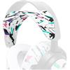 WC HeadbandZ Arctis Nova V2 - Fascia in silicone larga e migliorata compatibile con le cuffie Arctis Nova di Wicked Cushions | Design più ampio per la distribuzione del peso | 90's White