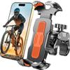 Rolgno Porta Cellulare Moto, [Ultra Stabile & 360° Rotabile] Porta Cellulare Bici, Manubrio Supporto Telefono Moto con Blocco di Sicurezza Compatibile con iPhone/Galaxy 4.7-6.9 Phone