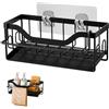 HMCEY Organizer Lavello Cucina da Appendere,Porta Spugne Cucina da Parete,Supporto Spugne Bagno con Portasciugamani,Kitchen Sink Organizer Lavandino Senza Foratura,Organizzatore Stracci per Spazzole