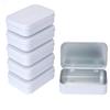 Forever bene Scatola Latta Rettangolare con Coperchio a Cerniera, 9,5 x 6 x 2,2 cm, Scatolina in Metallo Nera Vuota, Contenitore Latta per Organizzazione, Fai da Te, Viti e Minuteria