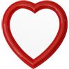 Eaoundm Specchio da parete a forma di cuore, 26,9 x 26,9 cm, per scrivania, camera da letto (lettura)