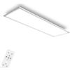 Omdekor Lampada da soffitto a LED piatta, 100 x 25 cm, dimmerabile, con telecomando, temperatura di colore 3000 K - 6500 K, funzione memoria, timer e modalità sleep, lampada LED a risparmio energetico per