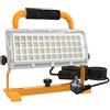 SUFUYA Faretto LED da costruzione da 50 W, 6500 lm 85-277V, con cavo da 3 m, spina e interruttore, 5000 K, portatile, IP67, impermeabile, per officina, cantiere, garage