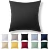 Alreya Federa in 100% jersey di cotone con chiusura lampo - 80 x 80 cm - Antracite - Federa Cuscino, Copricuscino Divano, Federa super morbida 80x80